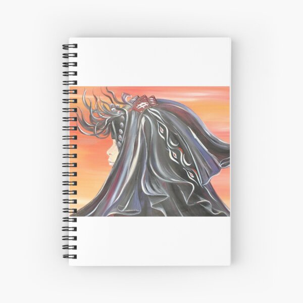 Girl in the Desert Spiral Notebook