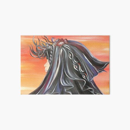 Girl in the Desert Art Board Print