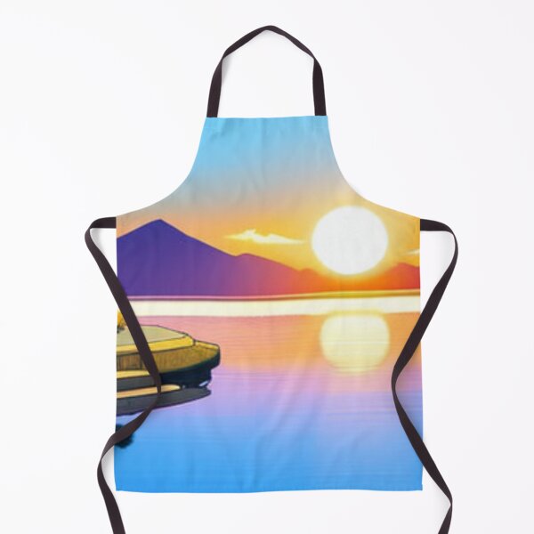 Item preview, Ukiyo-e Style Sunset at Lake Series 3 designed and sold by theprof2021.