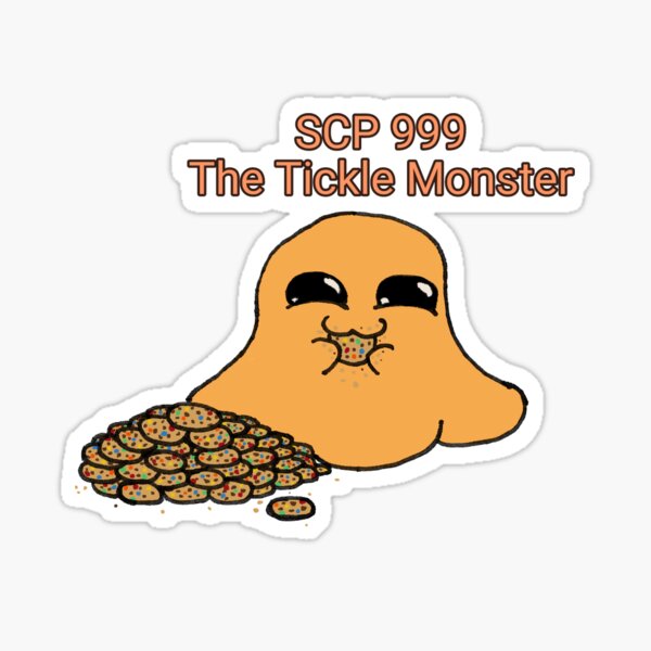 SCP 999 the Tickle Monster Sticker Hug Monster Slime Chibi 