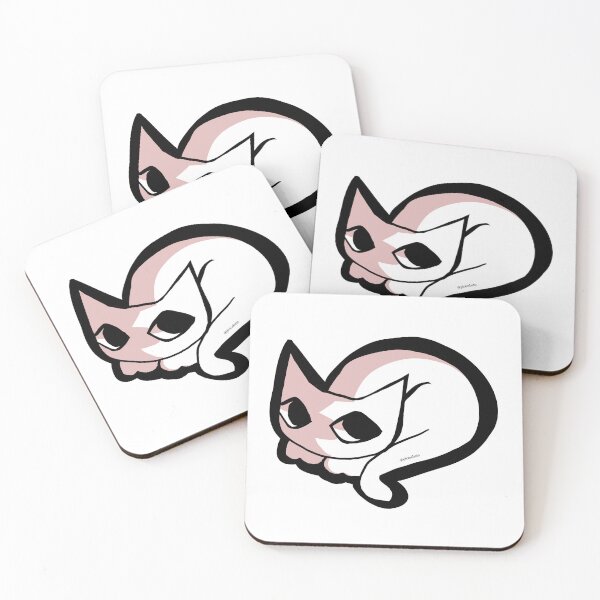 Item preview, cat sticker laying down designed and sold by Pictochato.