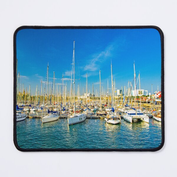 Item preview, Sailing Boats Berthed, Barcelona designed and sold by Brian Shaw.