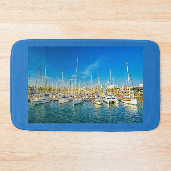 Item preview, Sailing Boats Berthed, Barcelona designed and sold by Brian Shaw.