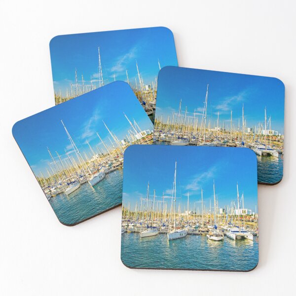 Item preview, Sailing Boats Berthed, Barcelona designed and sold by Brian Shaw.