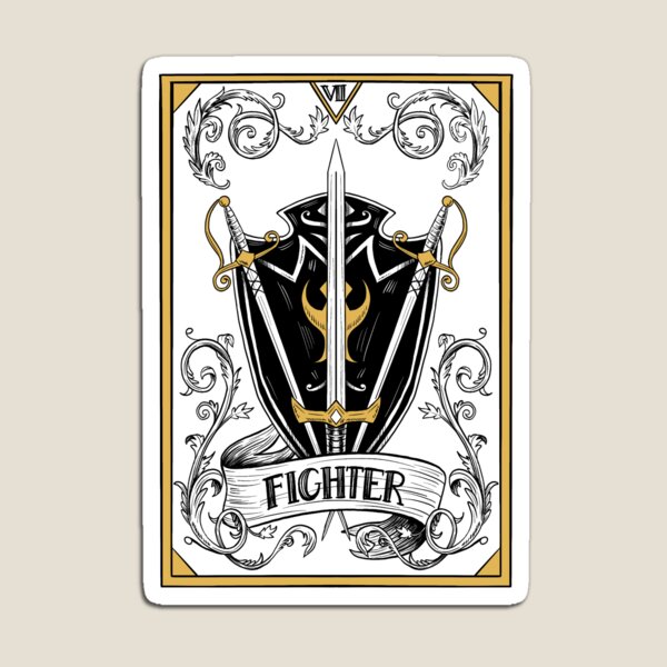 Item preview, D&D Fighter Tarot designed and sold by elgraphinx.