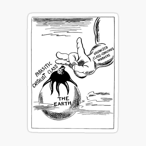 Item preview, Werde den Parasiten los - historisch, sozialistisch, antikapitalistisch designed and sold by SpaceDogLaika.