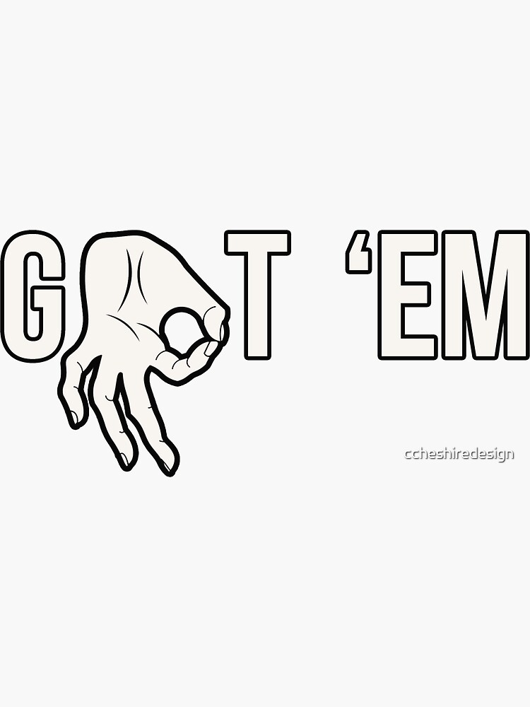 "Got 'Em Funny Finger Circle Game Meme" Sticker by