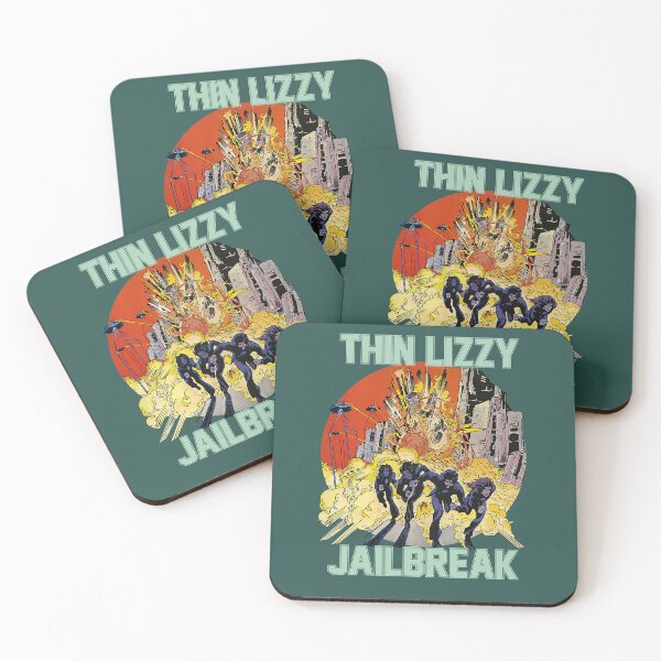 Item preview, Thin Lizzy Jailbreak Explosion Vintage Black Print designed and sold by JakeeTomlinson.