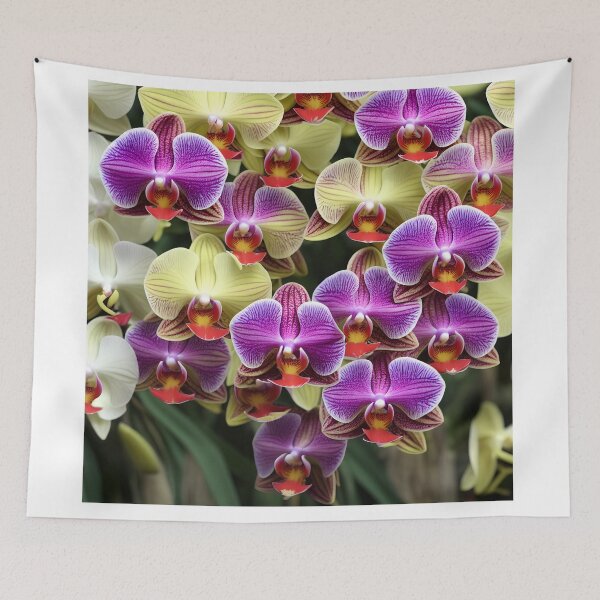 Artikelvorschau, viele bunte Orchideen entworfen und verkauft von David-Howells.