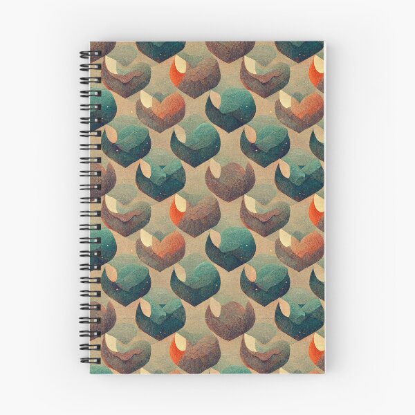 Item preview, Layers of Textures of Cyan, Blue, Brown, and Orange designed and sold by KittyWooWoo.
