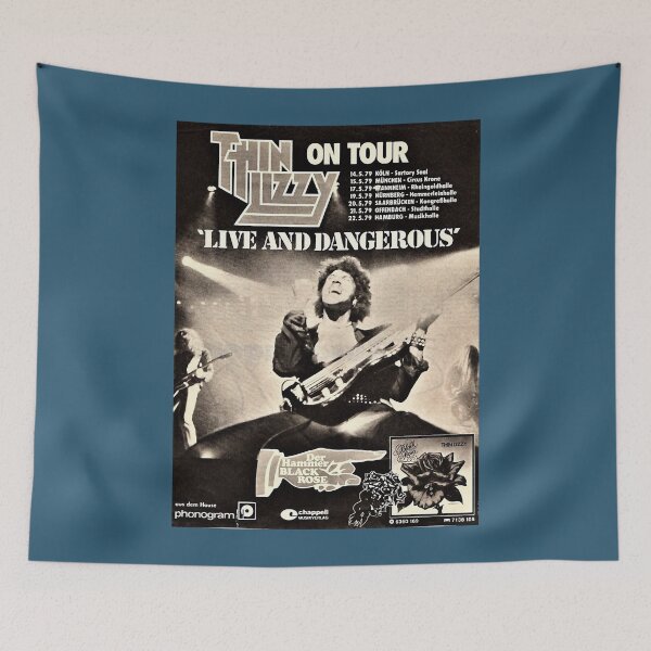 Item preview, Thin Lizzy Poster Live And Dangerous German Tour designed and sold by JakeeTomlinson.