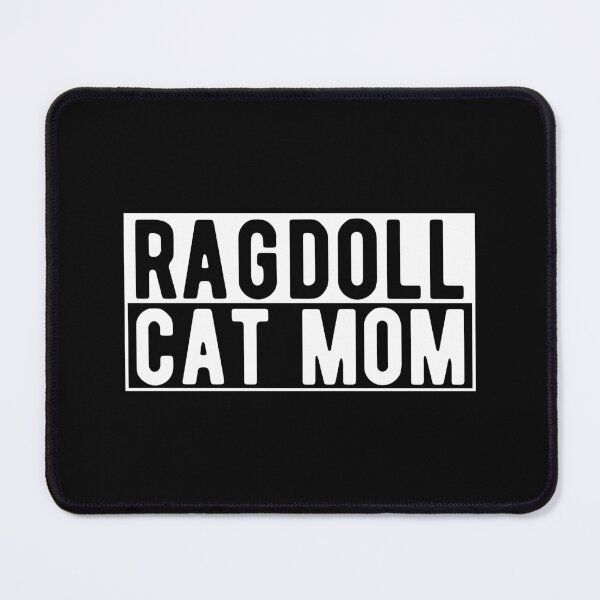 Item preview, Ragdoll Cat Mom, White on Black designed and sold by sweetbelle.