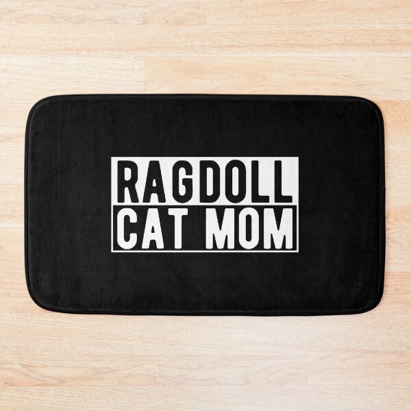 Item preview, Ragdoll Cat Mom, White on Black designed and sold by sweetbelle.