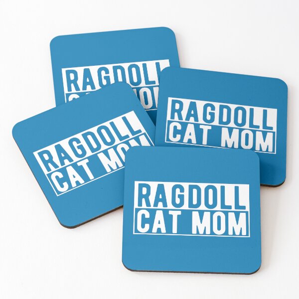 Item preview, Ragdoll Cat Mom, White on Blue designed and sold by sweetbelle.