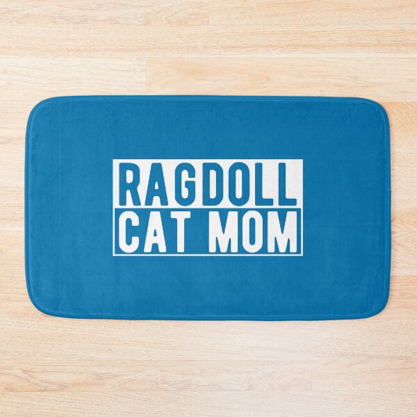 Item preview, Ragdoll Cat Mom, White on Blue designed and sold by sweetbelle.
