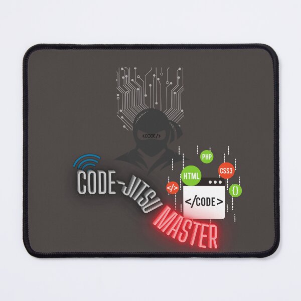 Item preview, Ninja Fighter Code-jitsu Master, Jiu-Jitsu Master of Coding Design designed and sold by PixelPizzazz.