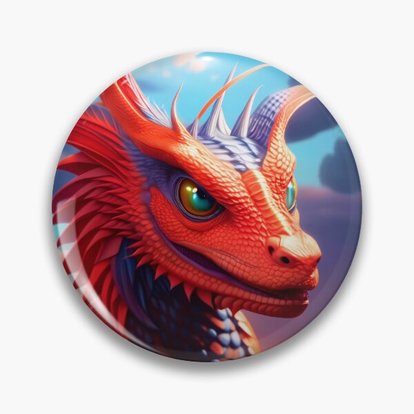 Item preview, Dragón rojo joven sonriente designed and sold by dragynrain.