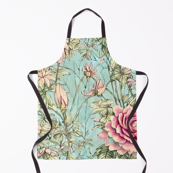 Item preview, Pretty Pink Illustrated Flowers designed and sold by Poetic Patterns Studio.