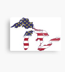 United Lakes of America Metal Print