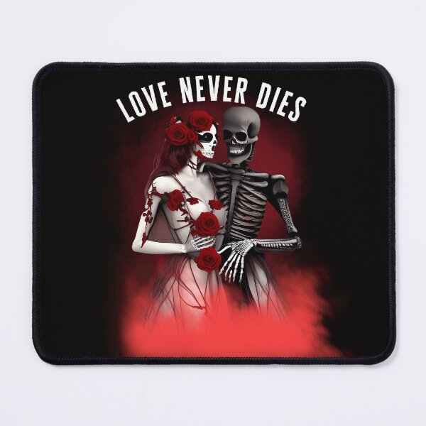 Item preview, Love never dies,Skeleton love, wedding, red roses designed and sold by GothicRubette.