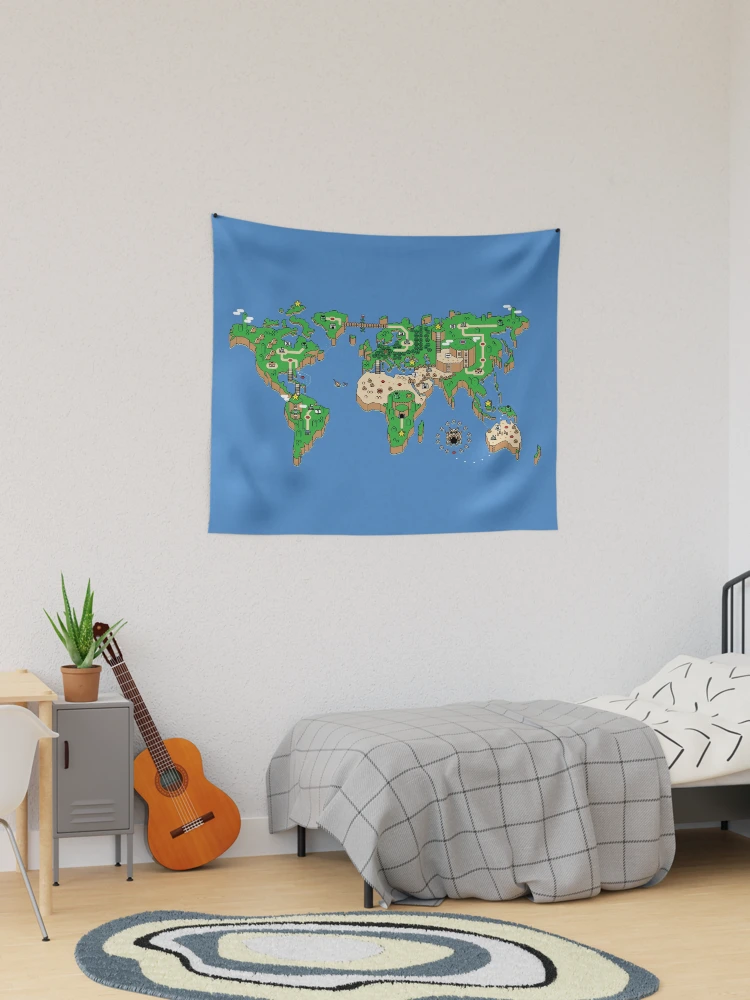 Small world map online tapestry