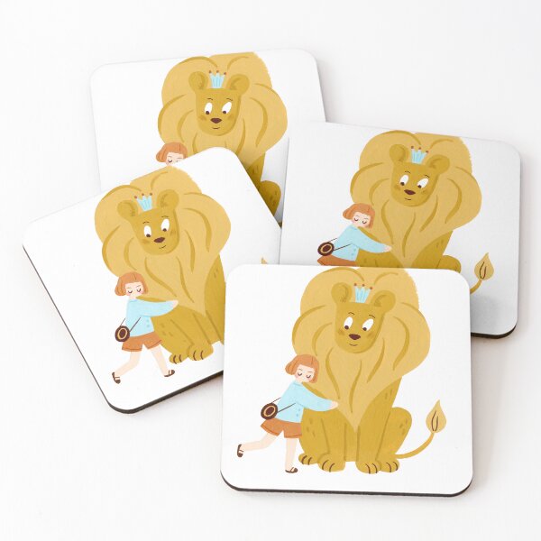 Item preview, Lion and girl designed and sold by YunjieWoods.