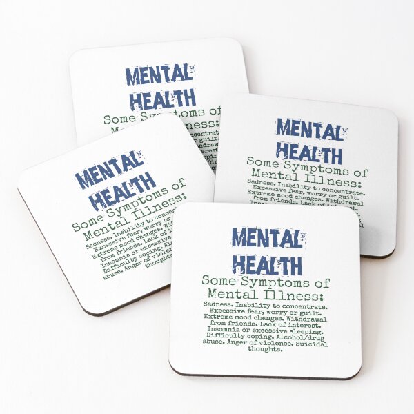 Item preview, Some Symptoms of Mental Illness - Mental Health Quote designed and sold by CrankyOldDude.