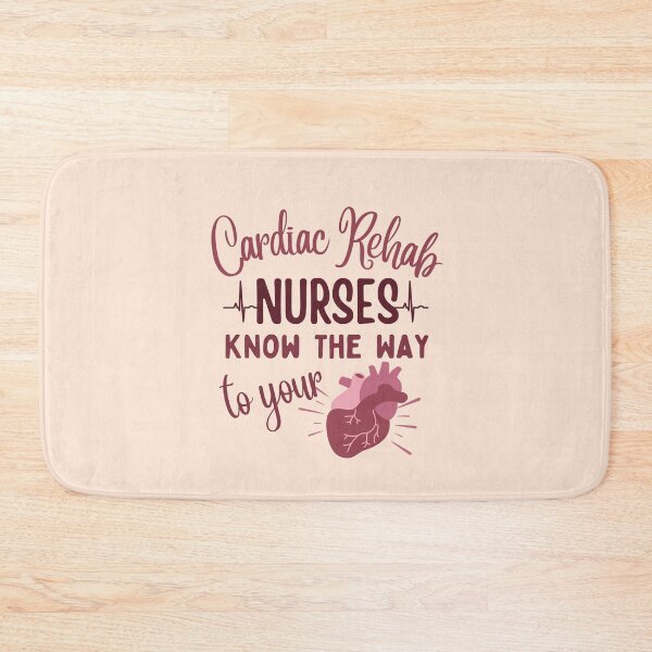 Item preview, Cardiac Rehab Nurses Know The Way To Your Heart | Cardiac Rehab | Nurse Typographic | Cardiac Nursing designed and sold by DesignsRN.