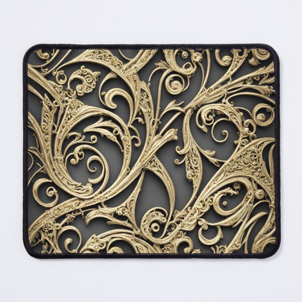 Item preview, Gold metallic filigree designed and sold by kbgraphicimages.