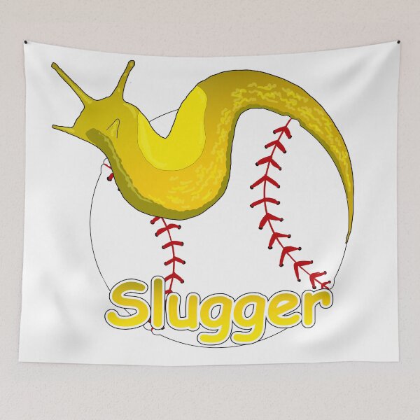 Item preview, Slugger Banana Slug on Baseball designed and sold by SharpArtemis.