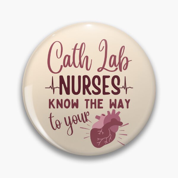 Item preview, Cath Lab Nurses Know The Way To Your Heart | Cardiac Cath Lab | Nurse Typographic | Cath Lab Nursing designed and sold by DesignsRN.