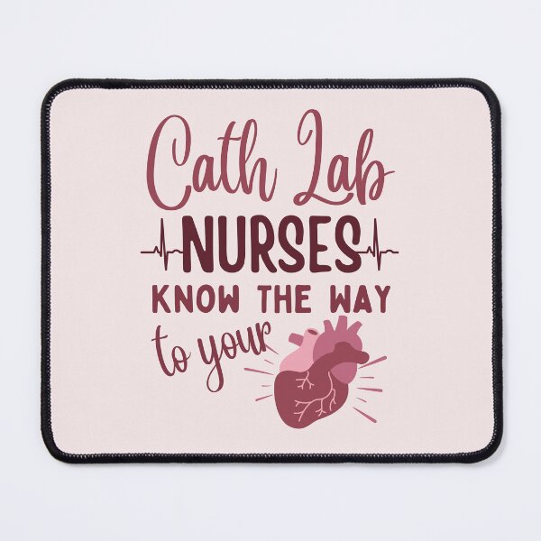 Item preview, Cath Lab Nurses Know The Way To Your Heart | Cardiac Cath Lab | Nurse Typographic | Cath Lab Nursing designed and sold by DesignsRN.