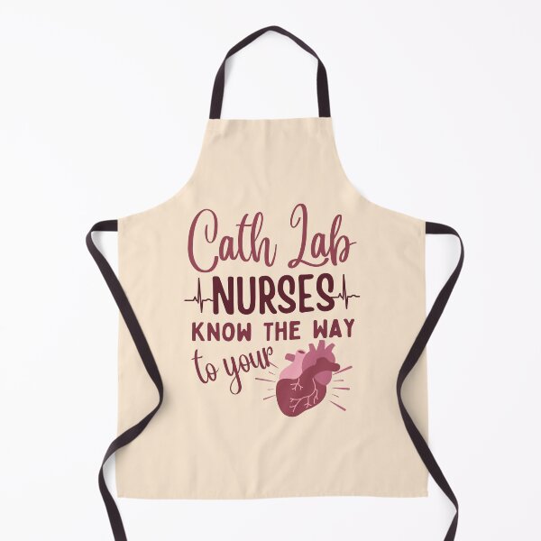 Item preview, Cath Lab Nurses Know The Way To Your Heart | Cardiac Cath Lab | Nurse Typographic | Cath Lab Nursing designed and sold by DesignsRN.