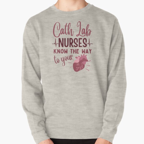 CVICU Cardiac Nurse Heart Anatomy Sweatshirt Cath Lab RN 