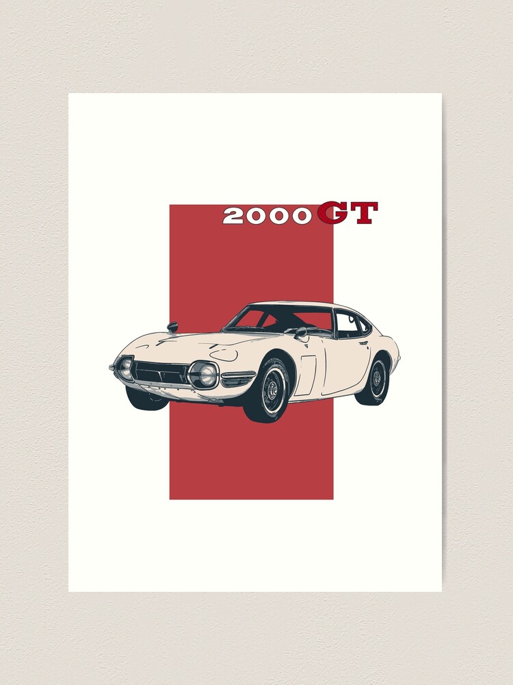 TOYOTA　2000GT　ポスターカレンダー　2011年 　60×90㎝ Shelby Toyota 2000GT Matte Poster – Vintage Racing Art | Classic