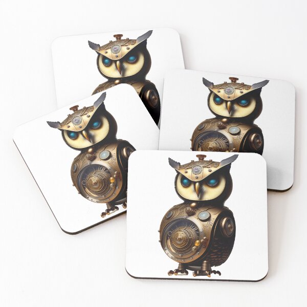 Item preview, steam punk owl designed and sold by aipaint.