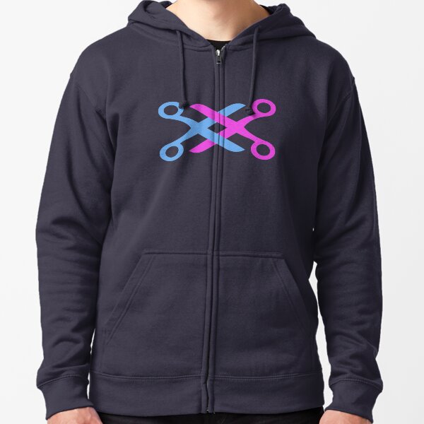 Scissoring-Lesbian Pride Zipped Hoodie