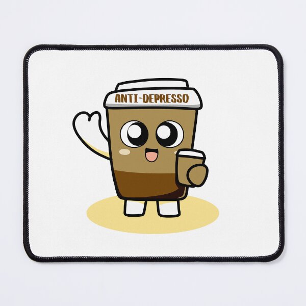 Item preview, Anti Depresso Espresso Animated Coffee Drinker Barista designed and sold by GSquaredDesigns.