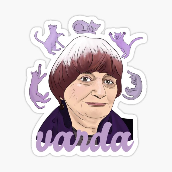 Item preview, Agnès Varda with cats designed and sold by saracrump.