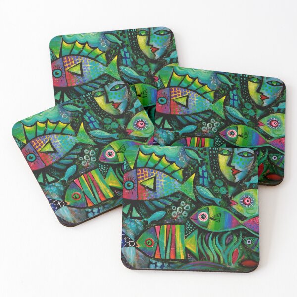 Item preview, Fish and mermaid designed and sold by Karin Zeller.