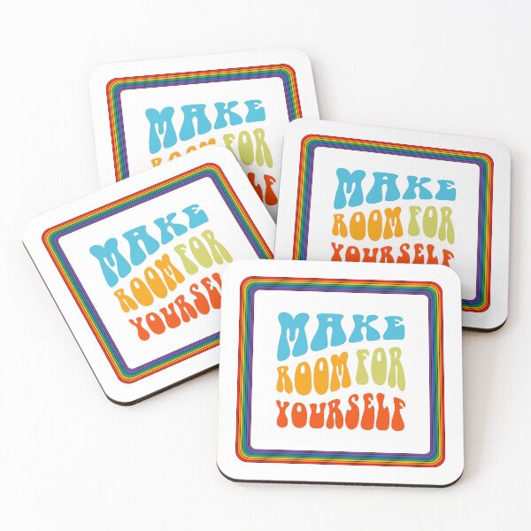 Item preview, Make Room For Yourself Rainbow Vintage Quote  designed and sold by JadedLilacsArt.