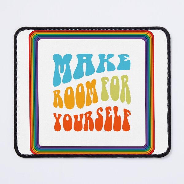 Item preview, Make Room For Yourself Rainbow Vintage Quote designed and sold by JadedLilacsArt.
