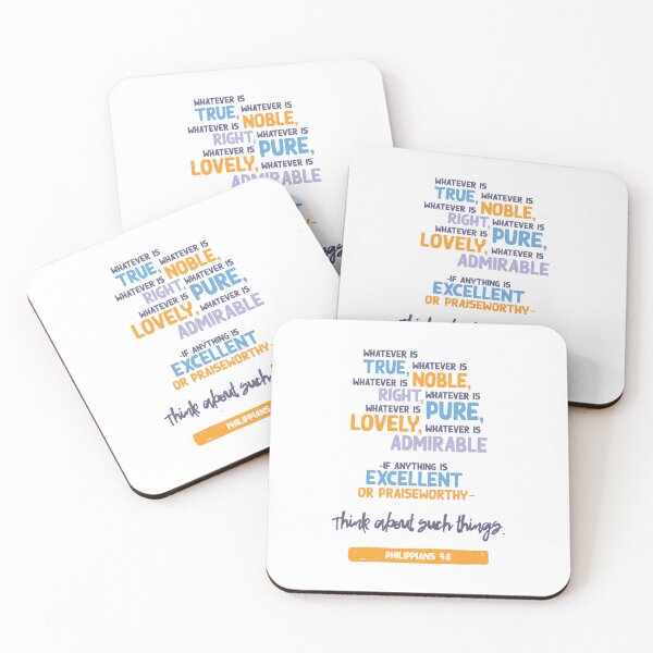 Item preview, Philippians 4:8 NEW COLOURS 2 designed and sold by BellDesigned.