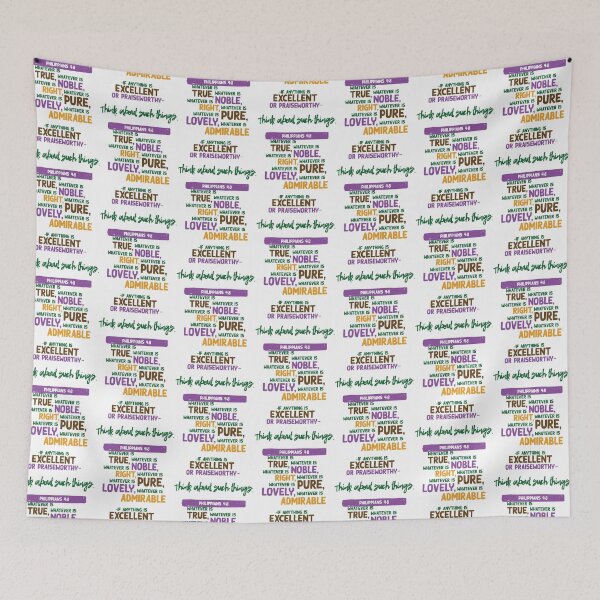 Item preview, Philippians 4:8 NEW COLOURS 3 designed and sold by BellDesigned.