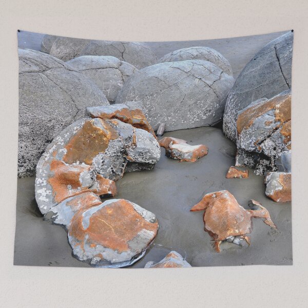 Item preview, Moeraki Boulders, spherical boulders, New Zealand designed and sold by franck380.