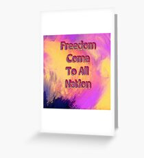 Freedome Greeting Card