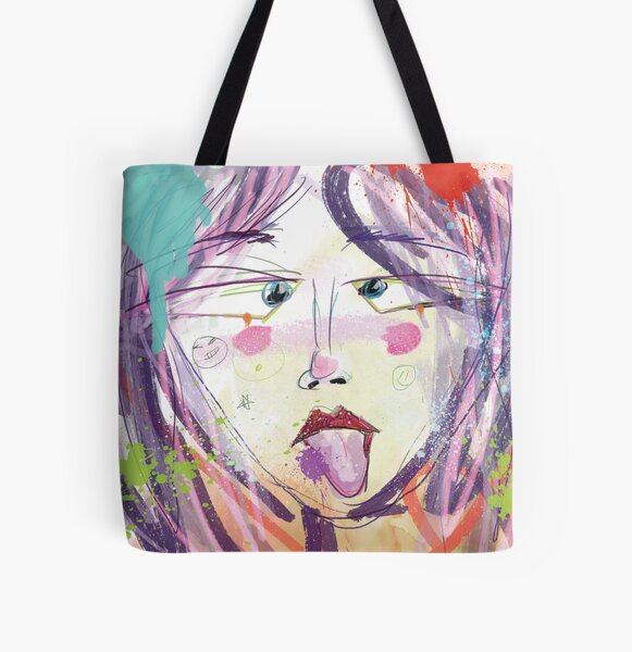 Good time, doodle girl All Over Print Tote Bag