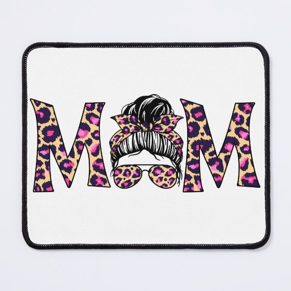 Artikelvorschau, MOM LIFE MESSY BUN LEOPARD MUTTERTAG entworfen und verkauft von kammouri.