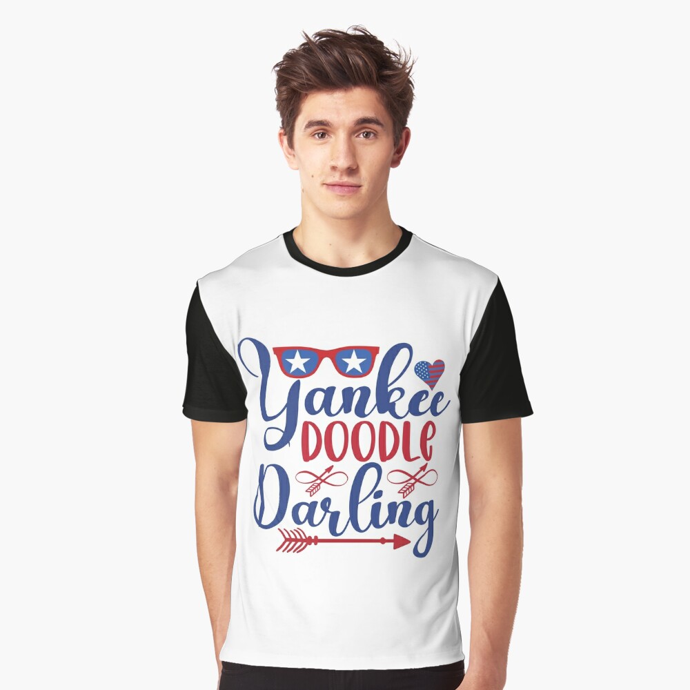 Yankee Doodle Darling 4th of July on Red Essential T-Shirt for