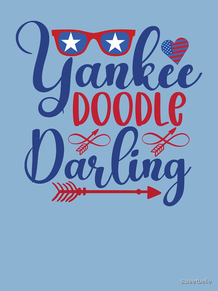 Yankee Doodle Darling 4th of July on Red | Essential T-Shirt